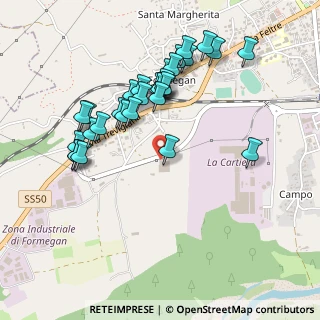 Mappa Strada Cartiera, 32035 Santa Giustina BL, Italia (0.48333)