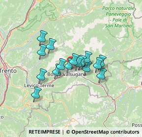 Mappa Via degli Alpini, 38050 Telve TN, Italia (9.5125)