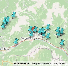 Mappa Via degli Alpini, 38050 Telve TN, Italia (8.371)