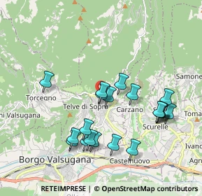 Mappa Via degli Alpini, 38050 Telve TN, Italia (1.8465)