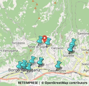 Mappa Via degli Alpini, 38050 Telve TN, Italia (2.29857)