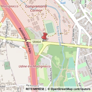 Mappa Via Martignacco, 331/3, 33100 Udine, Udine (Friuli-Venezia Giulia)