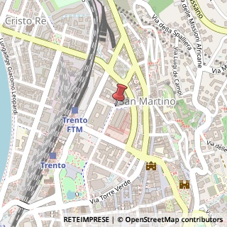 Mappa Via Clementino Vannetti, 18, 38122 Trento, Trento (Trentino-Alto Adige)