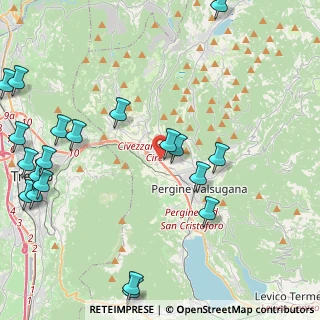 Mappa Al de la Loc. Ciré, 38057 Pergine Valsugana TN, Italia (5.77)