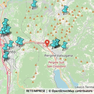 Mappa Al de la Loc. Ciré, 38057 Pergine Valsugana TN, Italia (6.031)