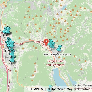 Mappa Al de la Loc. Ciré, 38057 Pergine Valsugana TN, Italia (6.38778)