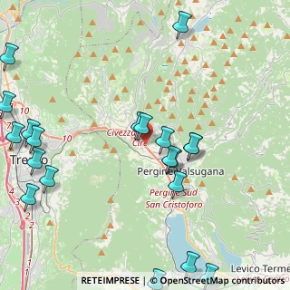 Mappa Al de la Loc. Ciré, 38057 Pergine Valsugana TN, Italia (5.455)