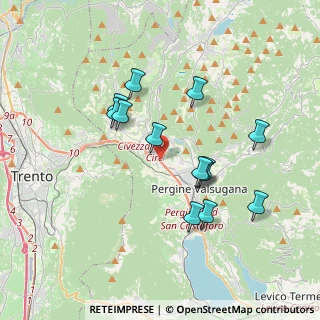 Mappa Al de la Loc. Ciré, 38057 Pergine Valsugana TN, Italia (3.33231)