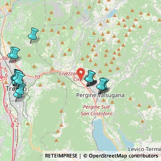 Mappa Al de la Loc. Ciré, 38057 Pergine Valsugana TN, Italia (4.8545)