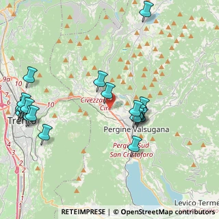 Mappa Al de la Loc. Ciré, 38057 Pergine Valsugana TN, Italia (4.7355)