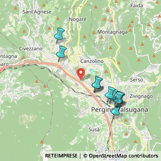 Mappa Al de la Loc. Ciré, 38057 Pergine Valsugana TN, Italia (1.85273)