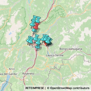 Mappa Al de la Loc. Ciré, 38057 Pergine Valsugana TN, Italia (8.3475)