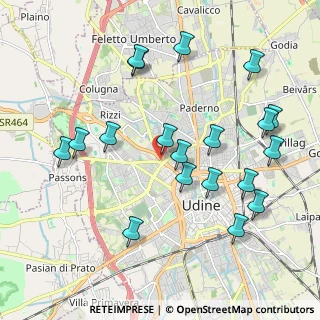 Mappa UDINE via Martignacco, 33100 Udine UD, Italia (2.14895)