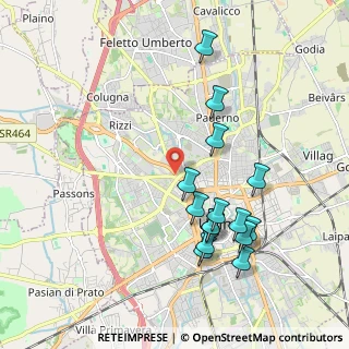 Mappa UDINE via Martignacco, 33100 Udine UD, Italia (1.96467)