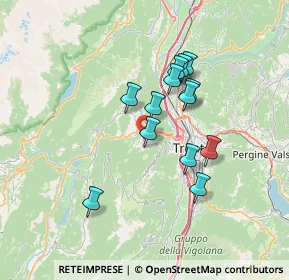 Mappa Via Canelli, 38100 Trento TN, Italia (5.66077)