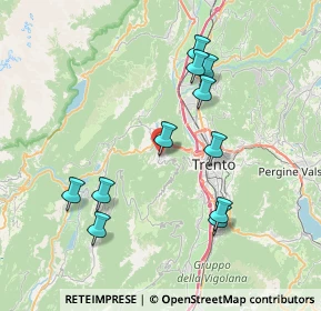 Mappa Via Canelli, 38100 Trento TN, Italia (7.43182)