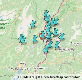 Mappa Via Canelli, 38100 Trento TN, Italia (10.389)
