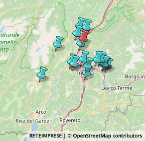 Mappa Via Canelli, 38100 Trento TN, Italia (9.95222)