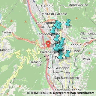 Mappa Via Brescia, 38122 Trento TN, Italia (1.27214)