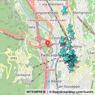 Mappa Via Brescia, 38122 Trento TN, Italia (1.0915)