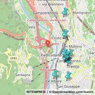 Mappa Via Brescia, 38122 Trento TN, Italia (1.15)