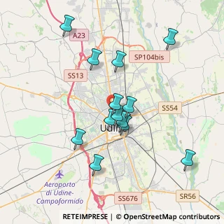 Mappa Viale Volontari della Libertà, 33100 Udine UD, Italia (3.34385)