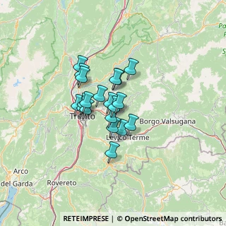Mappa Località centrale, 38057 Pergine Valsugana TN, Italia (8.4665)