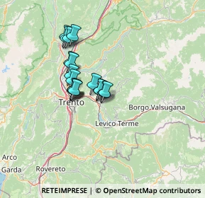 Mappa Località centrale, 38057 Pergine Valsugana TN, Italia (9.58947)