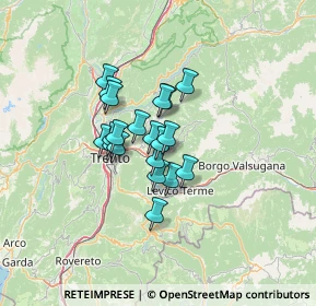 Mappa Località centrale, 38057 Pergine Valsugana TN, Italia (8.4665)