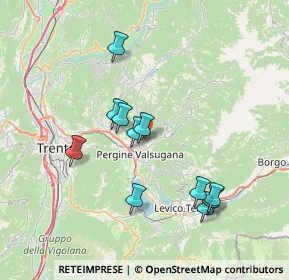 Mappa Località centrale, 38057 Pergine Valsugana TN, Italia (6.83455)