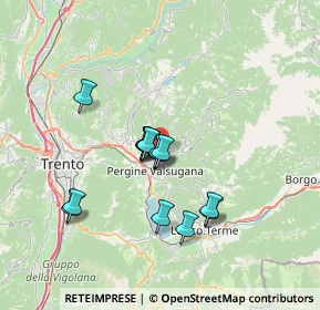 Mappa Località centrale, 38057 Pergine Valsugana TN, Italia (5.192)
