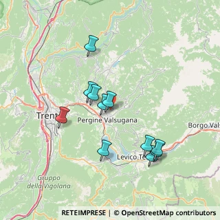 Mappa Località centrale, 38057 Pergine Valsugana TN, Italia (6.83455)
