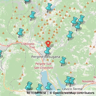 Mappa Località centrale, 38057 Pergine Valsugana TN, Italia (6.939)