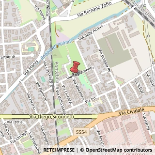 Mappa Via Valcellina Z. I. Nord, 37, 33100 Udine, Udine (Friuli-Venezia Giulia)