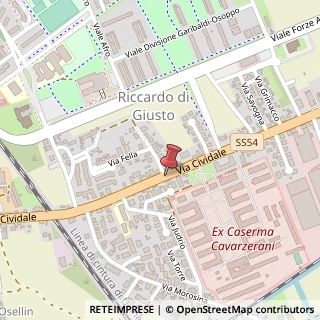 Mappa Via Cividale, 367, 33100 Udine, Udine (Friuli-Venezia Giulia)