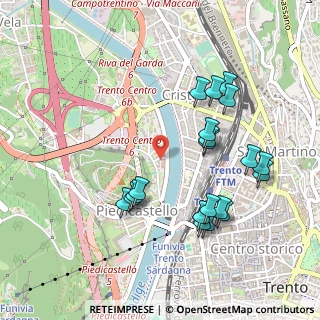 Mappa Via Dòs Trento, 38121 Trento TN, Italia (0.4895)