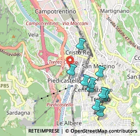 Mappa Via, 38121 Trento TN, Italia (1.00636)