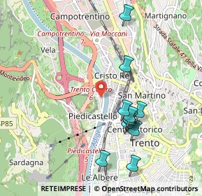 Mappa Via Dòs Trento, 38121 Trento TN, Italia (0.95909)