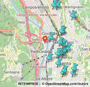 Mappa Via, 38121 Trento TN, Italia (1.132)