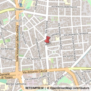 Mappa Via Gorizia, 34, 33100 Udine, Udine (Friuli-Venezia Giulia)