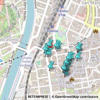 Mappa Piazza della Portella, 38122 Trento TN, Italia (0.2115)