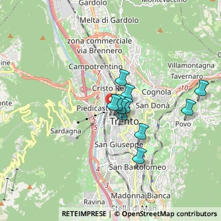Mappa Piazza della Portella, 38122 Trento TN, Italia (1.26545)