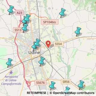 Mappa Via Morosina, 33100 Udine UD, Italia (6.10538)