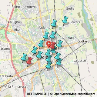 Mappa Viale Diaz, 33100 Udine UD, Italia (1.33333)