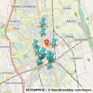 Mappa Viale Diaz, 33100 Udine UD, Italia (1.40857)