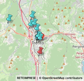 Mappa Via per l'Osservatorio, 38100 Trento TN, Italia (3.33)