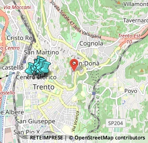 Mappa Via per l'Osservatorio, 38100 Trento TN, Italia (0.98077)