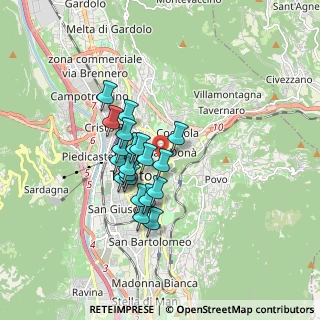 Mappa Via per l'Osservatorio, 38100 Trento TN, Italia (1.2485)
