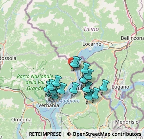 Mappa Via Gioberti, 28822 Cannobio VB, Italia (12.2235)