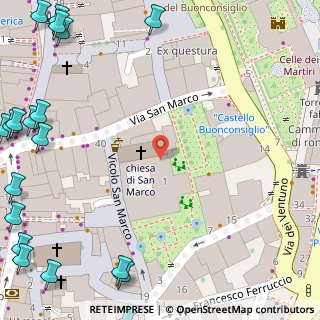 Mappa Parco San Marco, 38122 Trento TN, Italia (0.1285)